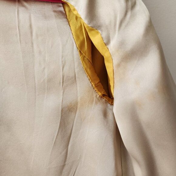 J. Crew Wool Ruffle Blazer | 2P | Orange Lined Jacket, Pockets, Buttons RN77388 - Picture 10 of 11